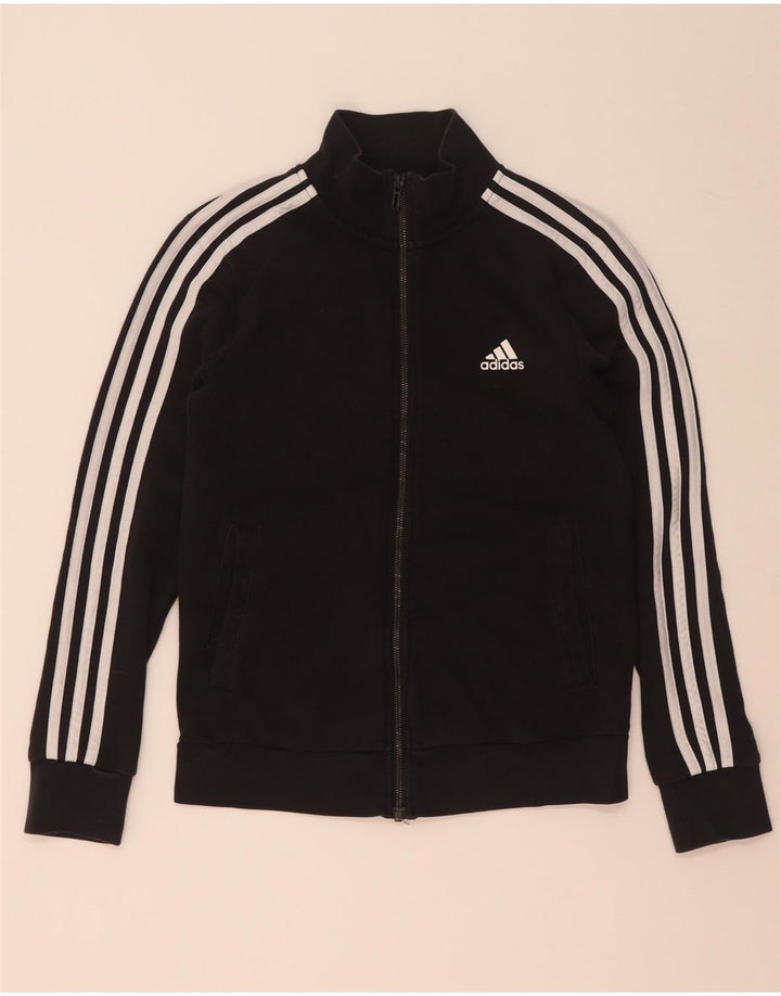 Jachetă de trening Adidas pentru femei UK 8/10, bumbac negru mic