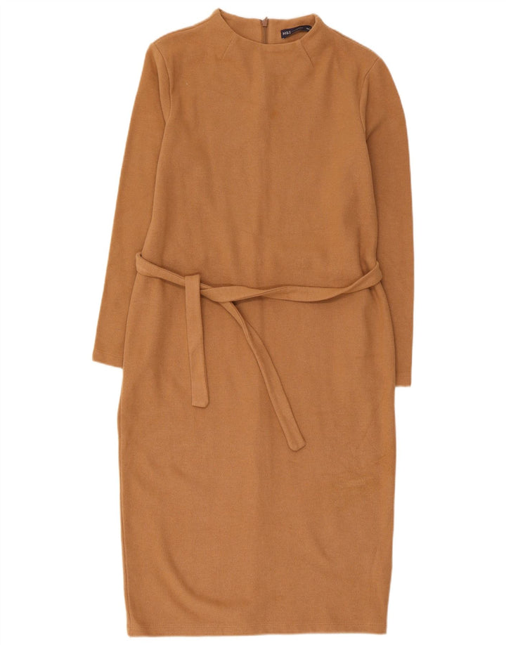 Rochie pulover pentru femei Marks & Spencer UK 12, bumbac maro mediu