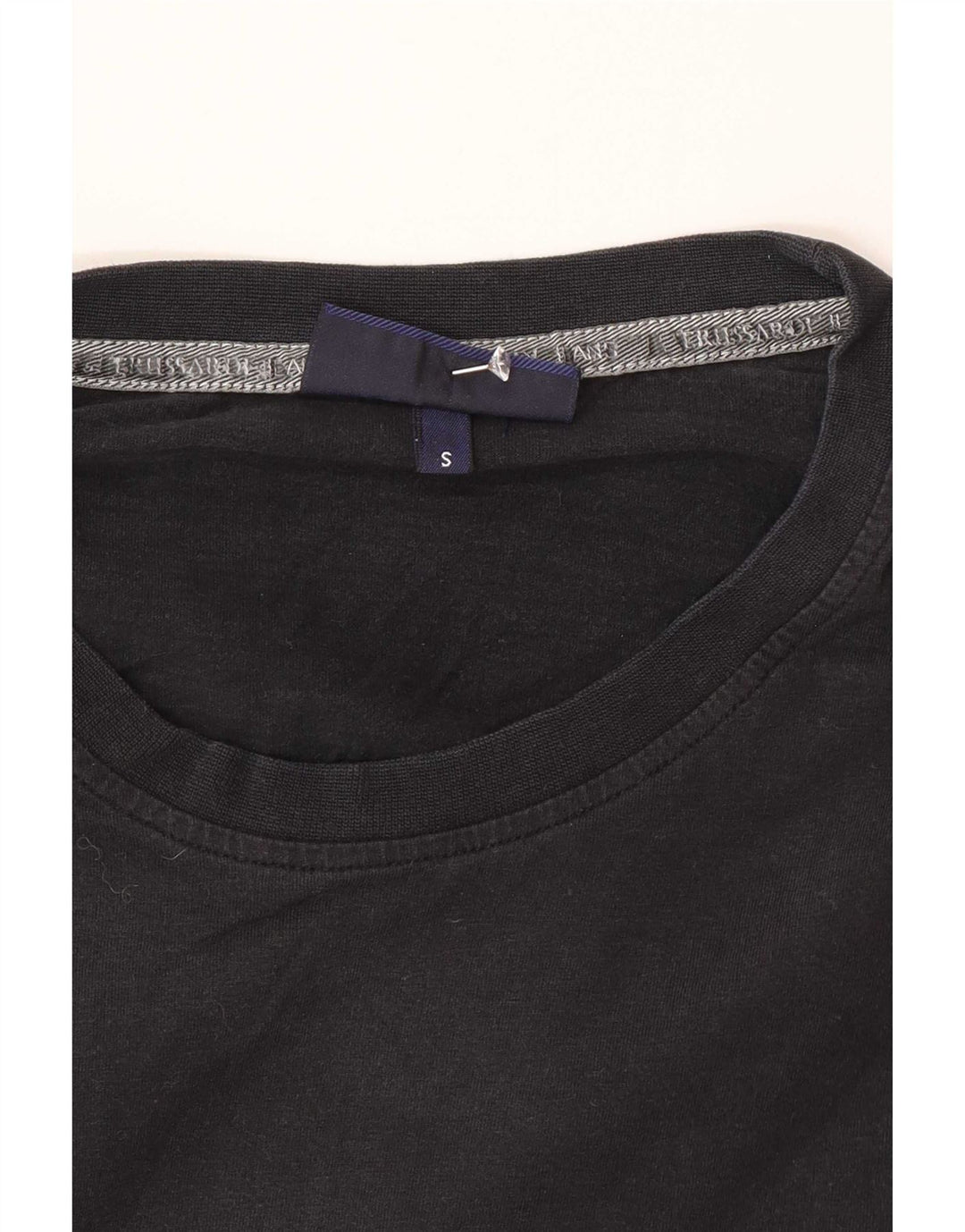 Trussardi Jeans Top grafic pentru bărbați cu mânecă lungă, mic, negru