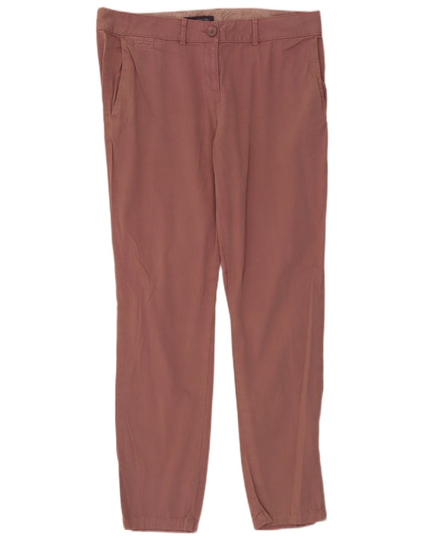 Pantaloni chino subțiri pentru femei Marks & Spencer UK 14 mari L36 L30 bumbac roz