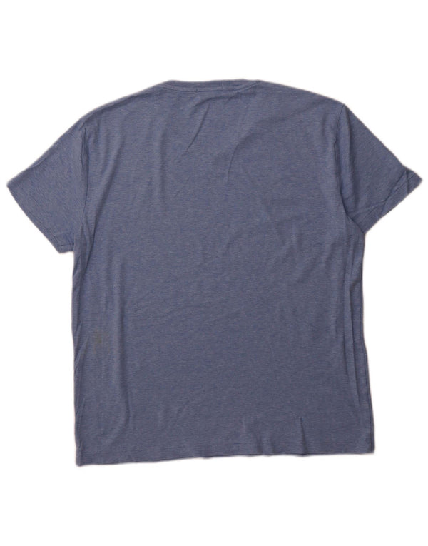 POLO RALPH LAUREN Mens Custom Slim Fit T-Shirt Top Large Blue