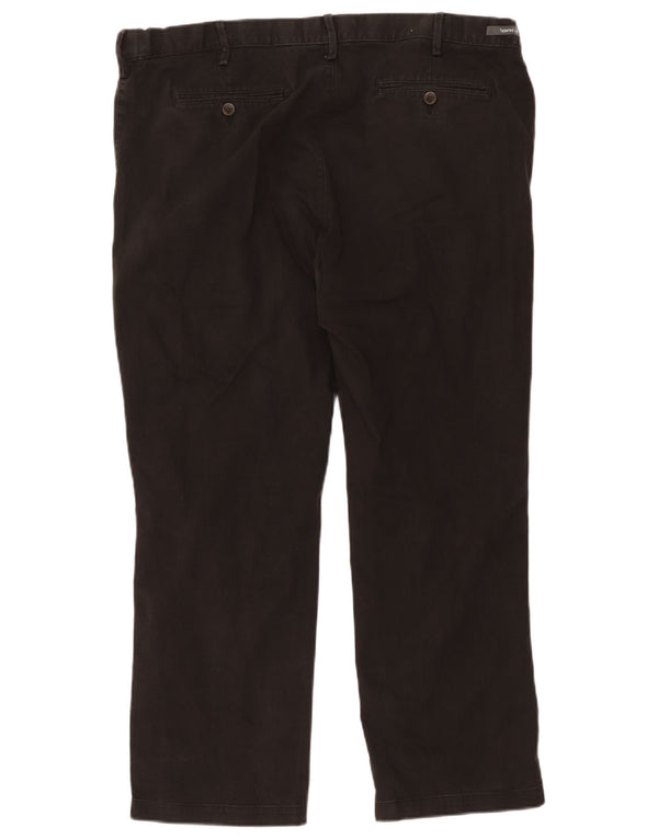 Pantaloni chino conici pentru bărbați Marks & Spencer L42 L29 bumbac negru