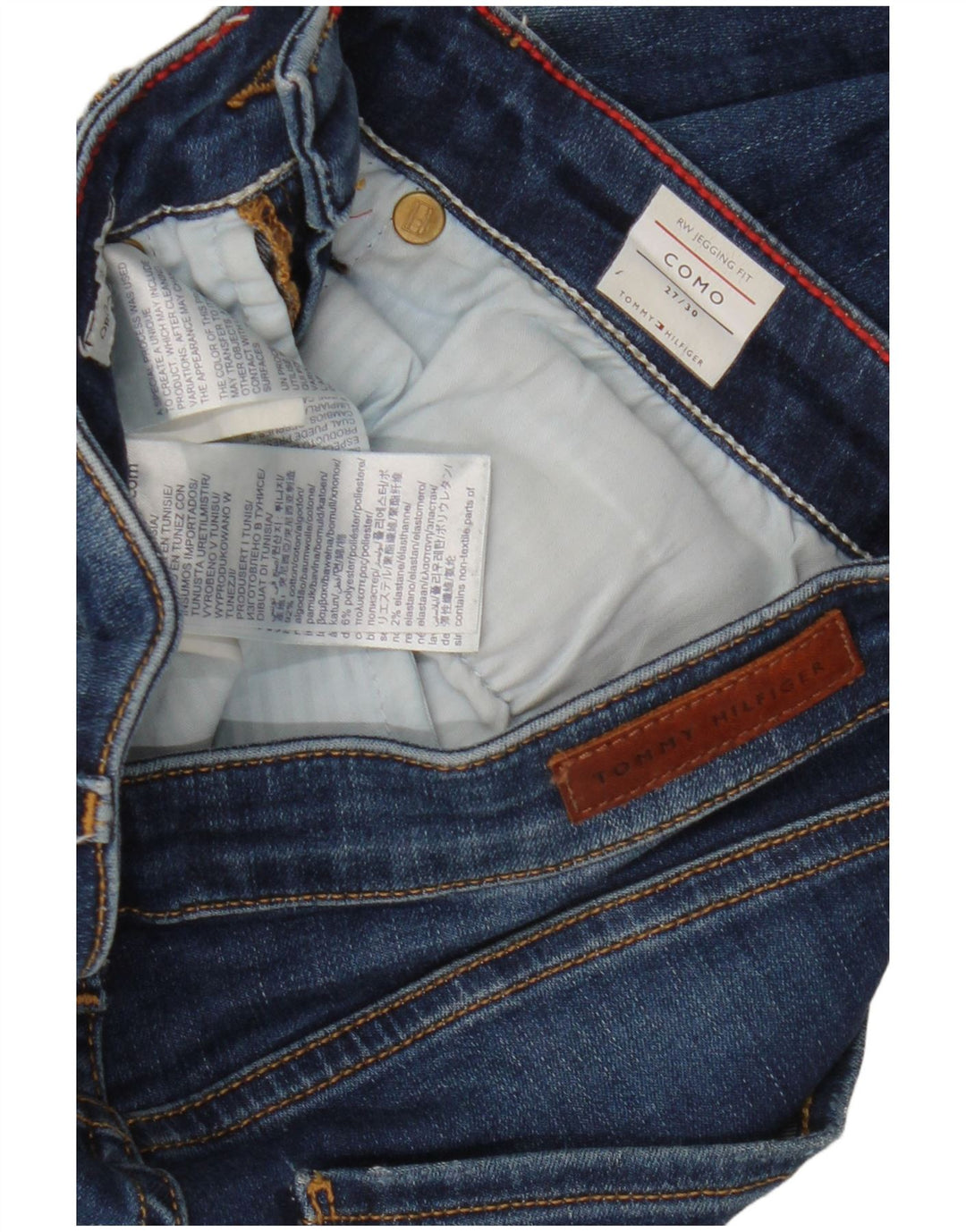 TOMMY HILFIGER Blugi skinny Como Jegging pentru femei W27 L30 Bumbac albastru