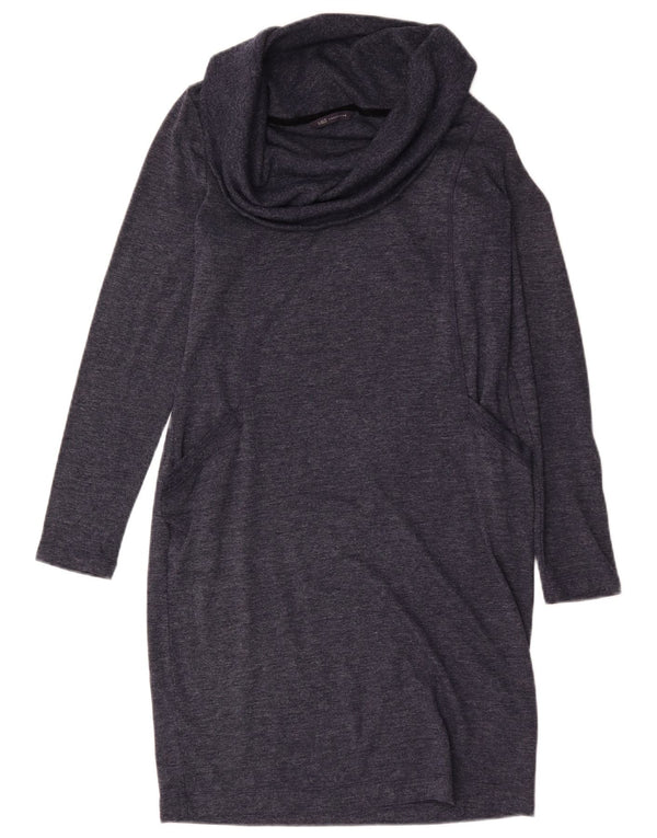 Rochie cu pulover pentru femei Marks & Spencer UK 10 mic albastru marin pete