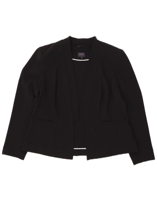 Jachetă pentru femei Marks & Spencer Open Blazer UK 18 XL Poliester negru