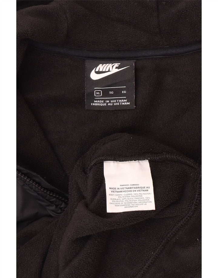 Jachetă fleece cu glugă Nike pentru fete 13-14 ani XL negru poliester sport