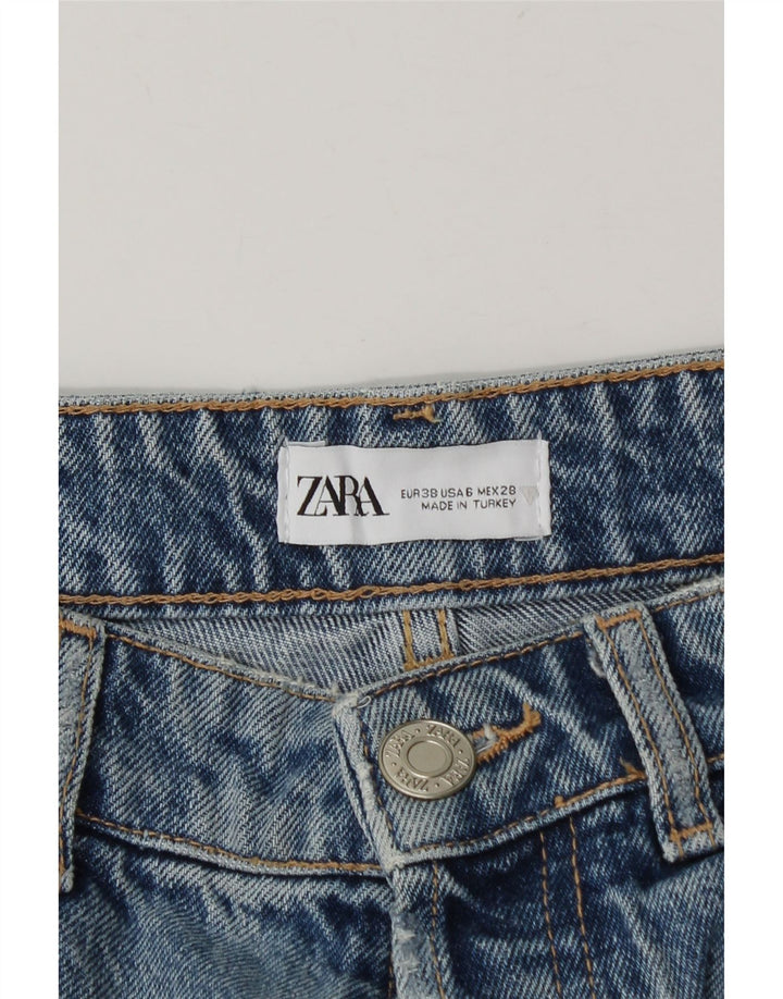 Pantaloni scurți din denim pentru femei Zara EU 38 Small W28 Blue