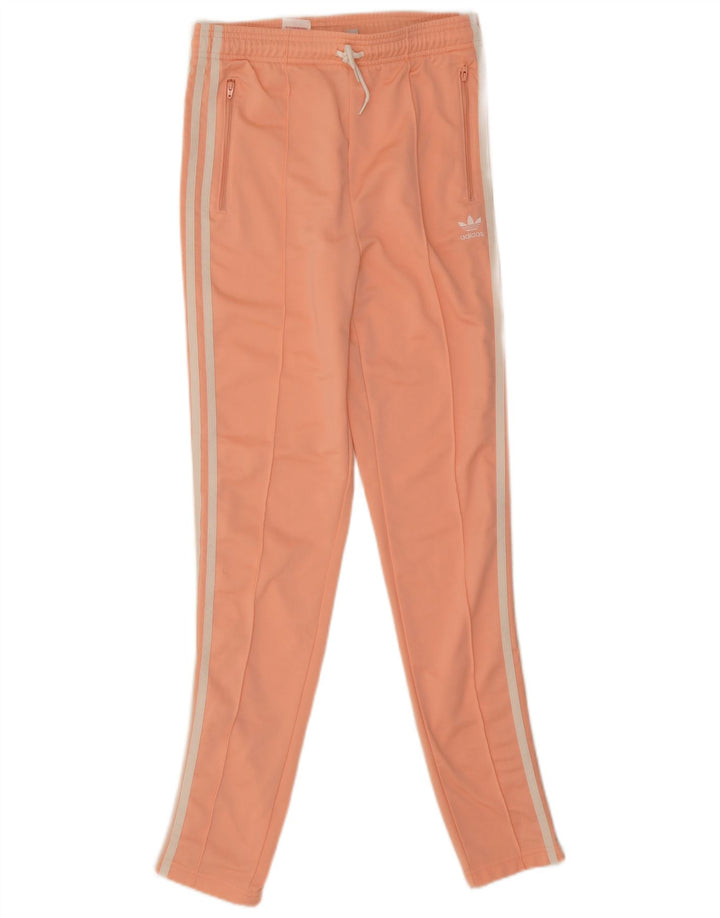 Pantaloni de trening Adidas fete 14-15 ani poliester portocaliu