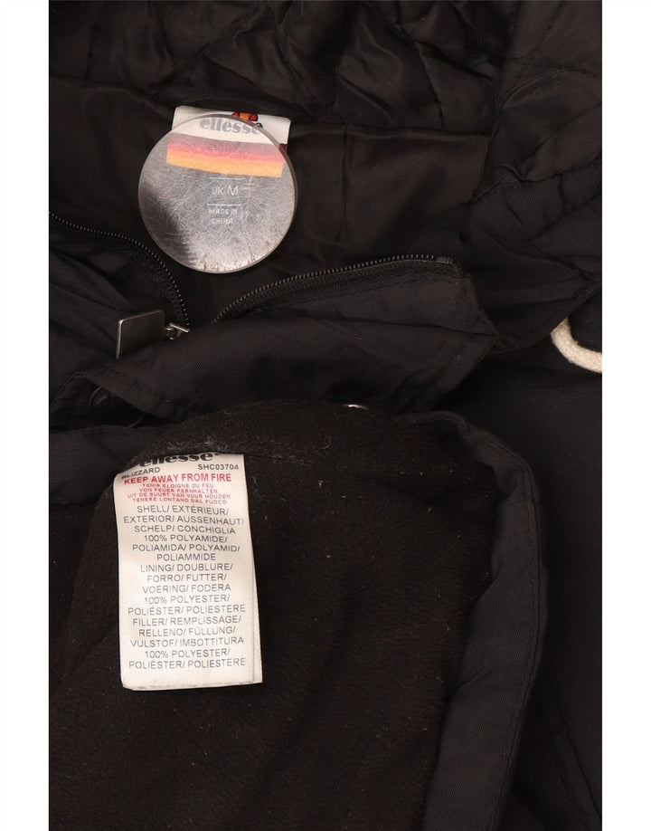 Jachetă parka cu glugă pentru bărbați Ellesse UK 38 Poliester mediu negru