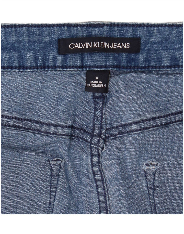 Fusta de blugi pentru femei Calvin Klein US 8 Medium W28 Albastru