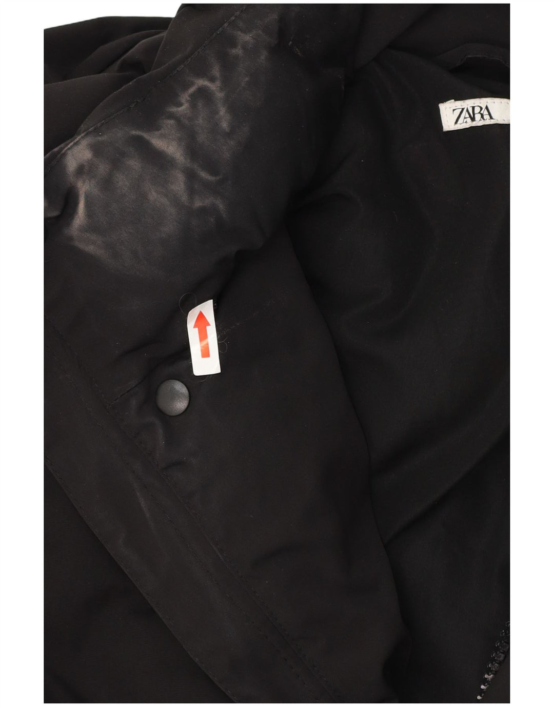 Jachetă căptușită pentru bărbați Zara UK 42 XL Poliester negru