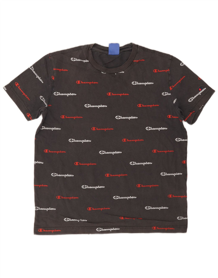 Tricou grafic pentru bărbați Champion Top mic, gri bumbac