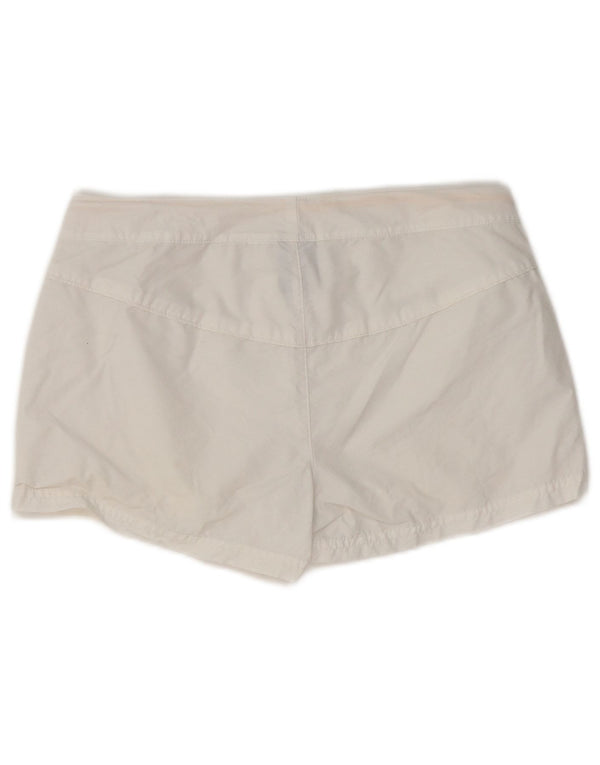 Pantaloni scurți casual pentru femei NIKE UK 12 Medium W32 Alb