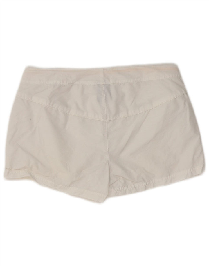 Pantaloni scurți casual pentru femei NIKE UK 12 Medium W32 Alb