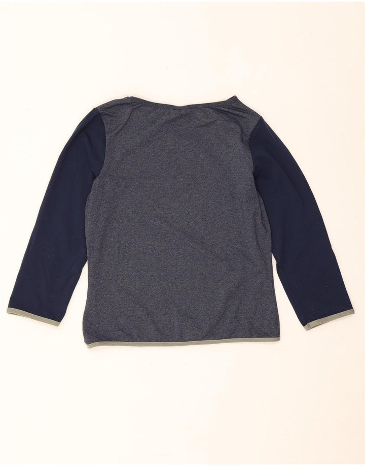 Top pentru femei Nike cu mânecă lungă US 4/6 Small Bluemarin Colorblock Nylon
