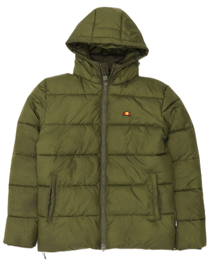 Jachetă căptușită cu glugă pentru bărbați ELLESSE UK 36 Poliester verde mic