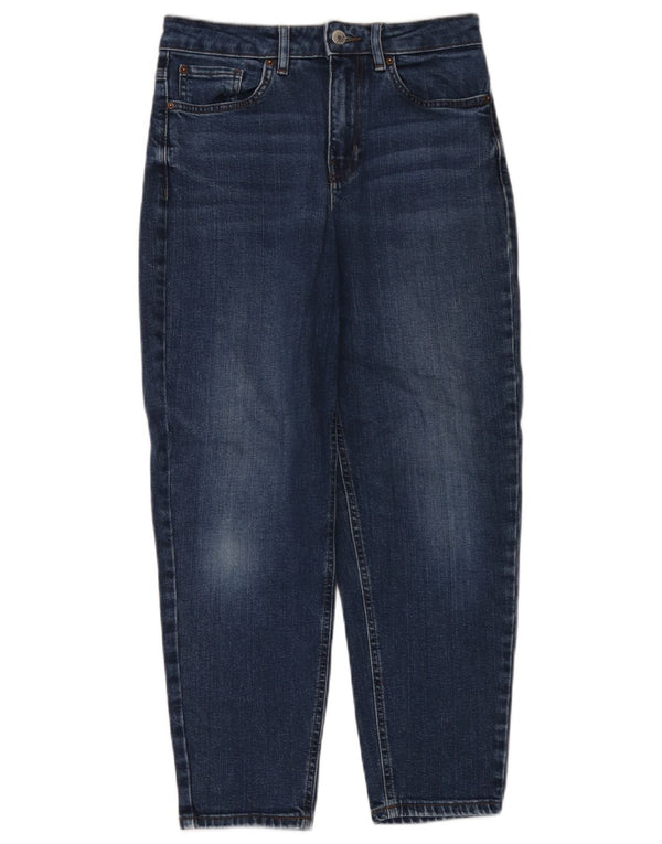Marks & Spencer Blugi conici pentru femei Mom cu talie înaltă UK 8 Mici W28 L26 Albastru