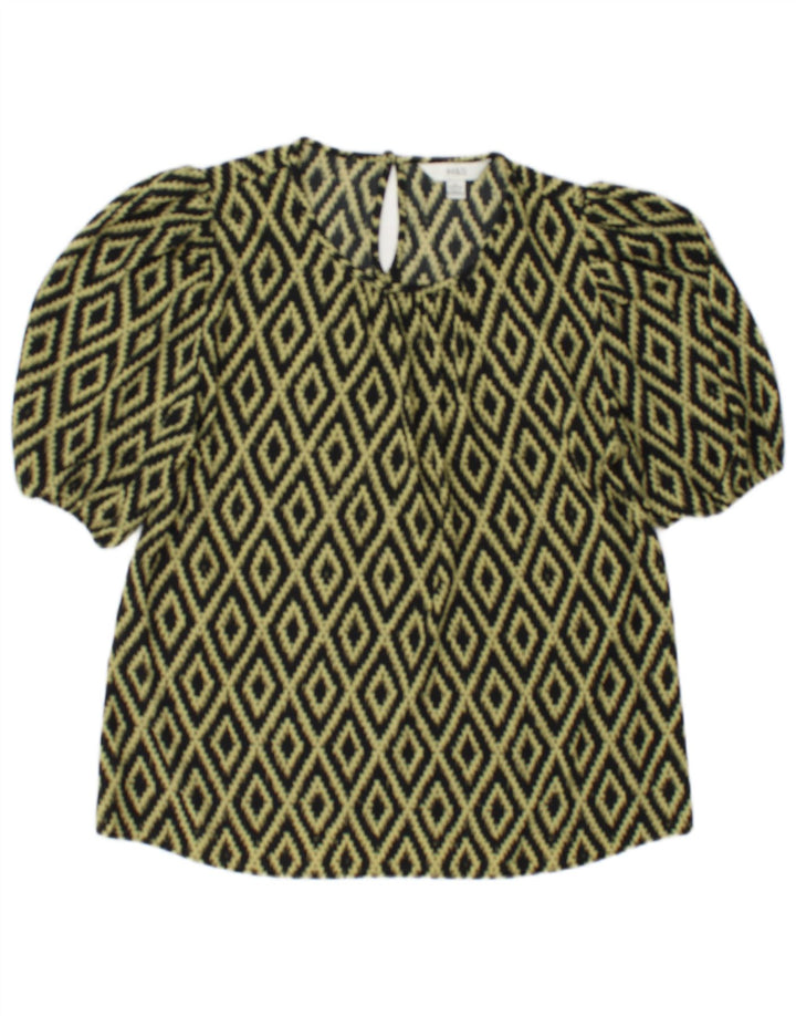 Bluză pentru femei Marks & Spencer Top UK 10 Small Black Argyle/Diamond