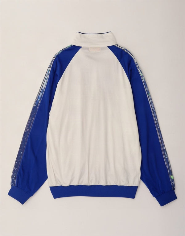 Jachetă de top pentru trening Asics pentru bărbați IT 44 XS, alb, retro