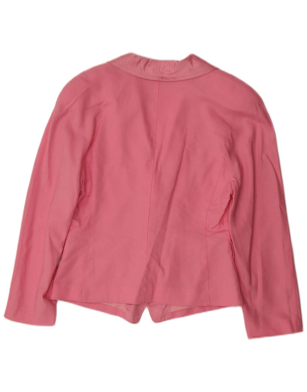 Jachetă blazer cu 3 nasturi pentru femei VERA MONT UK 14 Roz mediu Floral