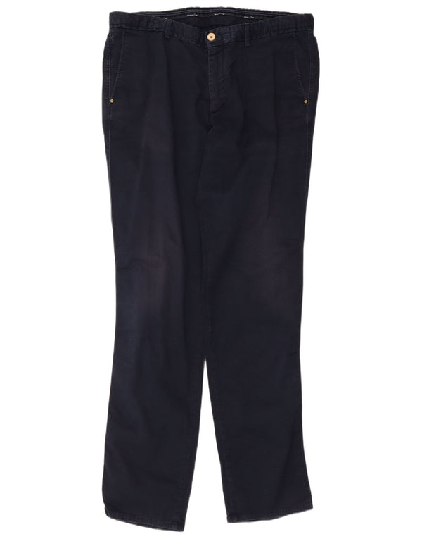 Massimo Dutti Pantaloni Chino Slim Fit pentru bărbați EU 46 XL W36 L36 Bleumarin