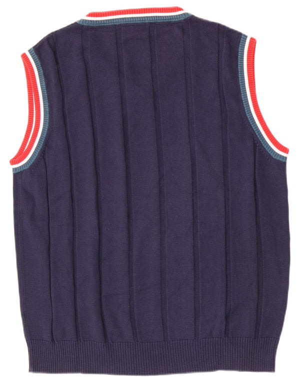 Vestă pentru bărbați Fila Tank Top mare, bleumarin, bumbac color bloc