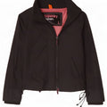 Jachetă de ploaie Superdry pentru femei UK 16, mare, negru, nailon