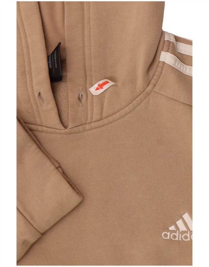 Pulover Adidas pentru bărbați, bumbac, bej mediu
