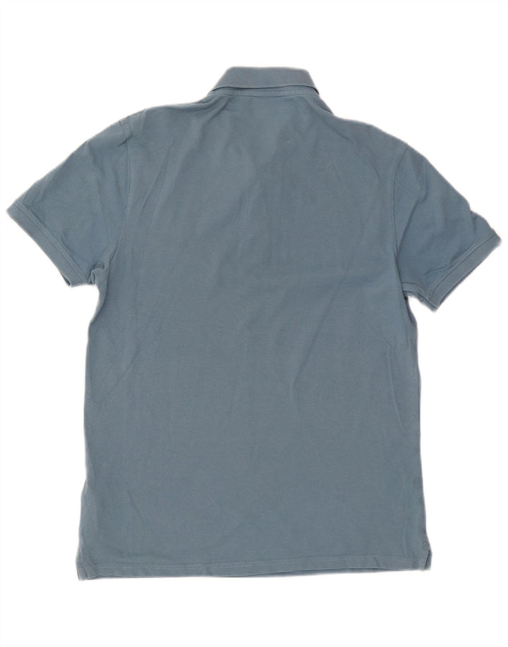 Tricou polo Lyle & Scott pentru bărbați, bumbac albastru mediu