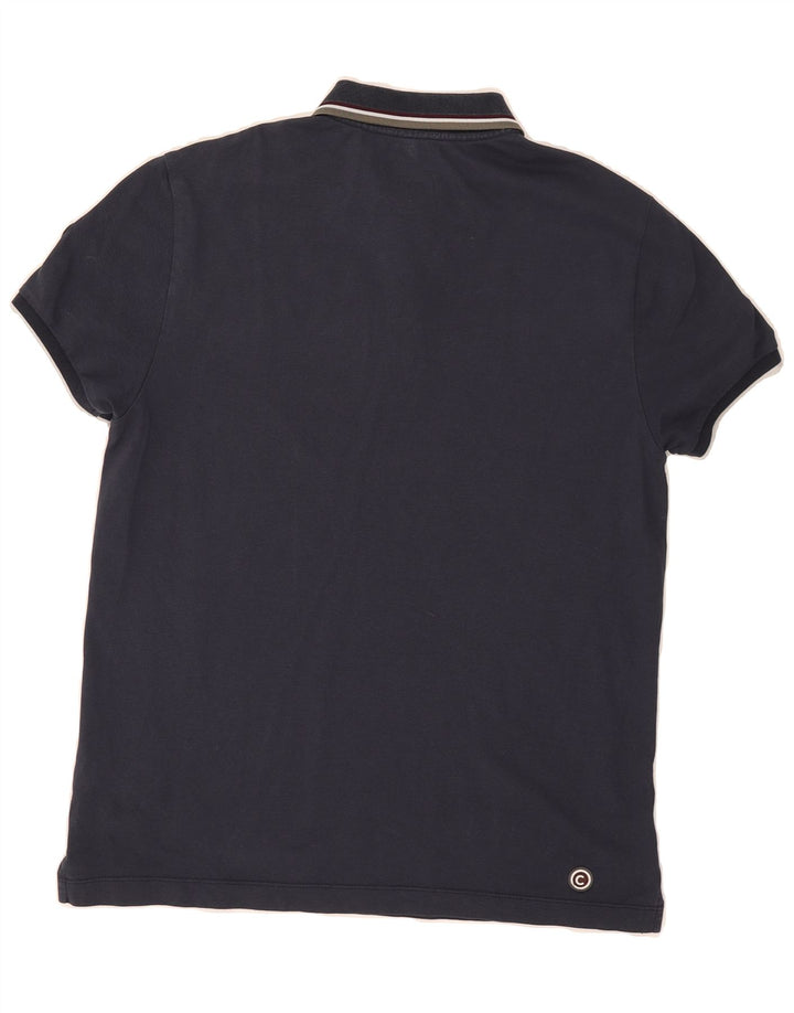 COLMAR Mens Polo Shirt Large Navy Blue Cotton Vintage Colmar and Second-Hand Colmar from Messina Hembry 
