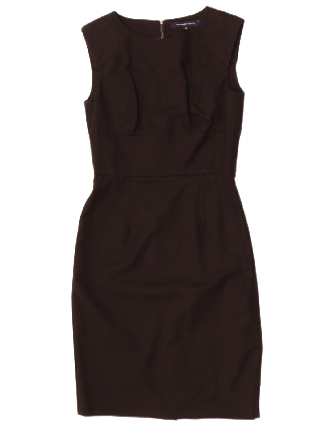 Rochie teacă fără mâneci pentru femei French Connection UK 12 Bumbac mediu negru