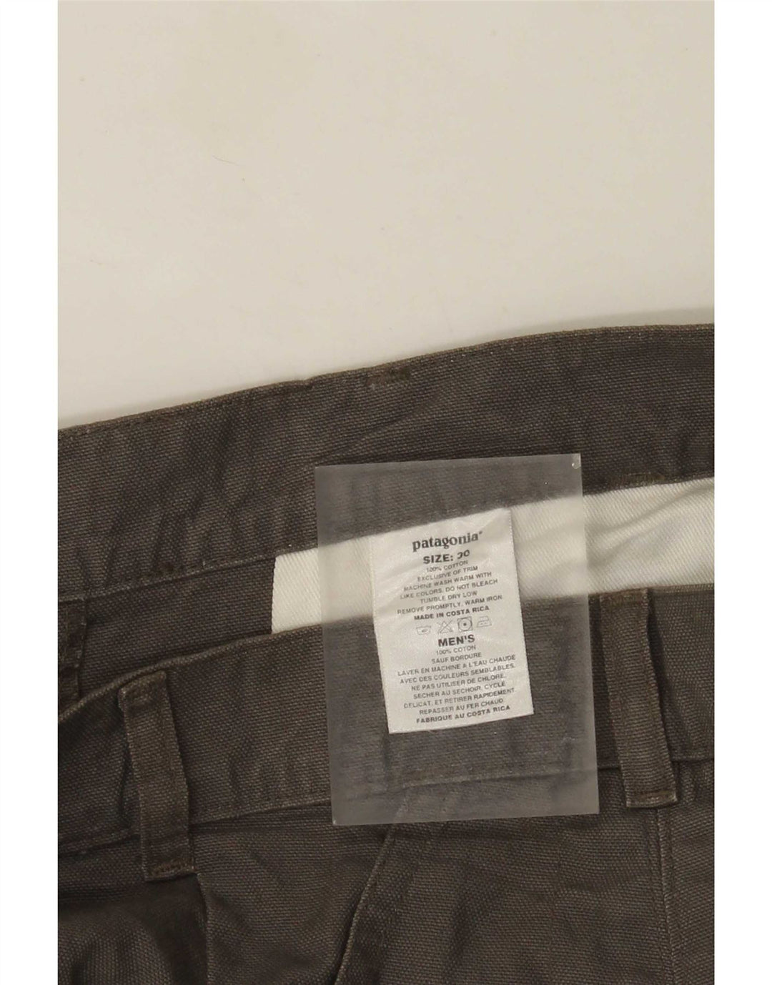 Pantaloni scurți chino pentru bărbați Patagonia W30, bumbac gri mediu