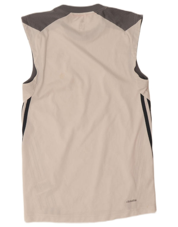 Vestă pentru bărbați Adidas XS, alb, poliester, sport