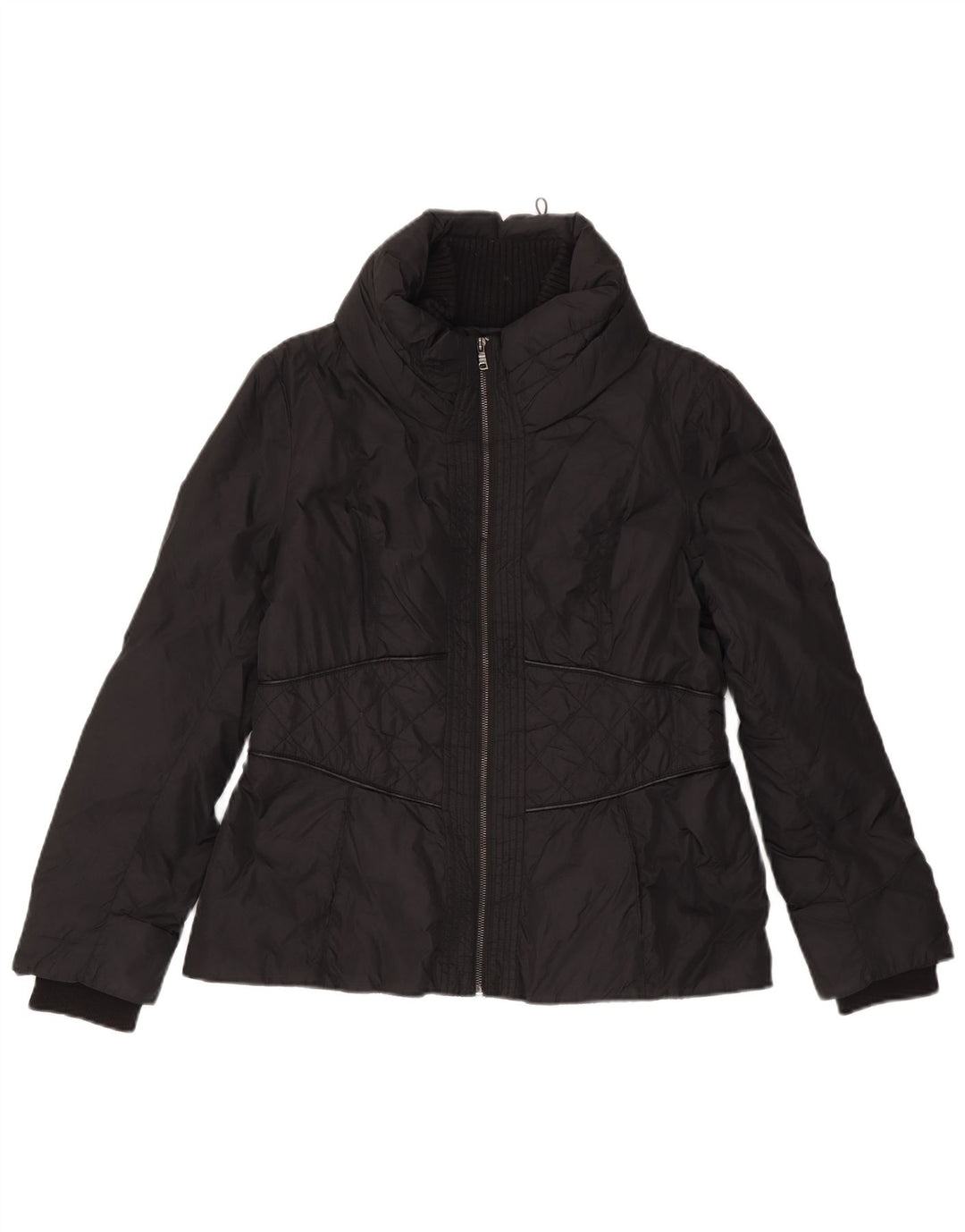 Jachetă matlasată pentru femei Zara UK 18 XL Poliester negru