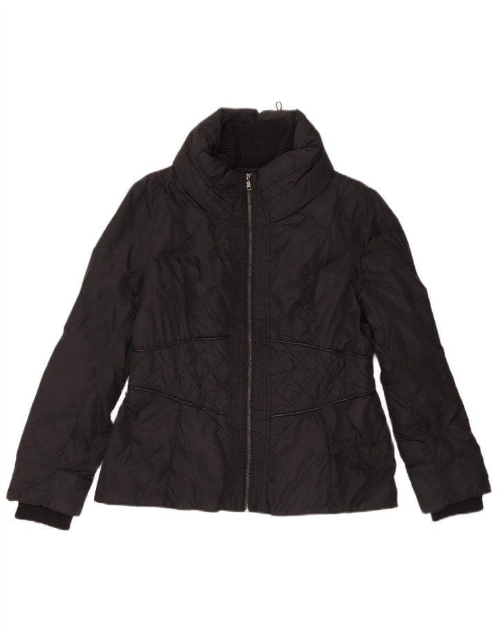 Jachetă matlasată pentru femei Zara UK 18 XL Poliester negru