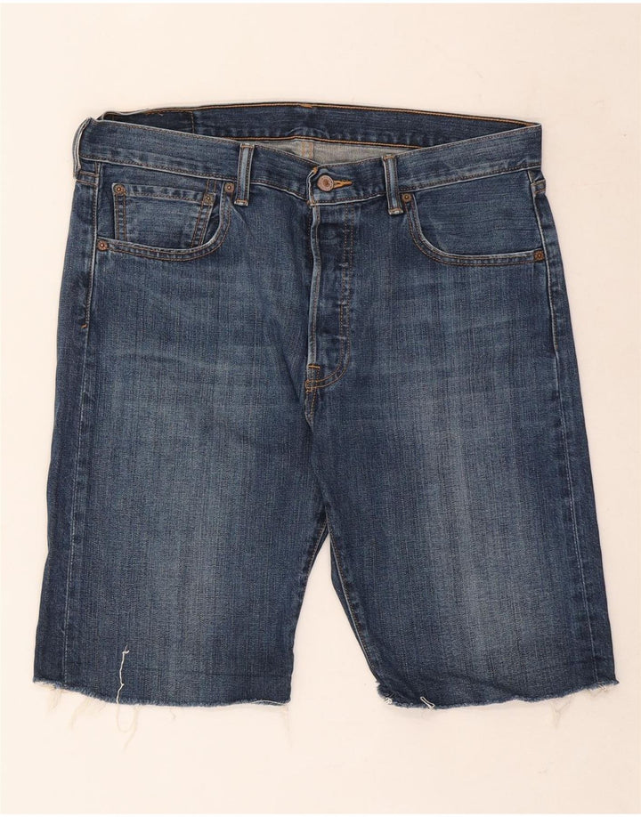 Pantaloni scurți Levi's 501 Denim W34 Large Blue Bumbac