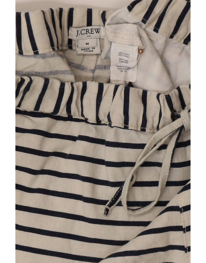 Pantaloni caldi pentru femei J. CREW Medium W30 in dungi albe
