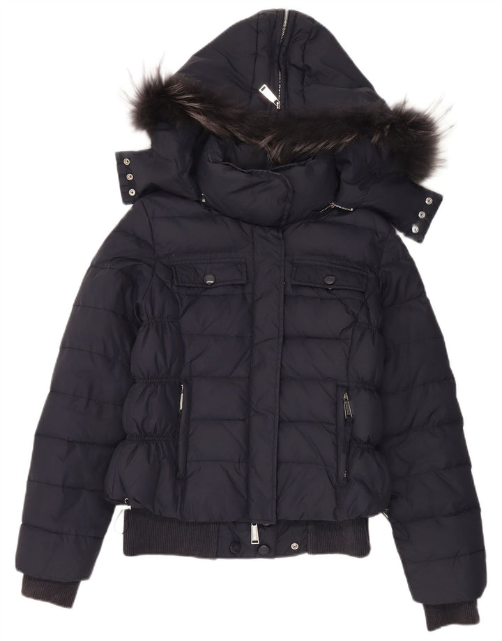 Jachetă căptușită cu glugă pentru femei Zu Elements UK 12 Medium Bleumarin Poliamidă