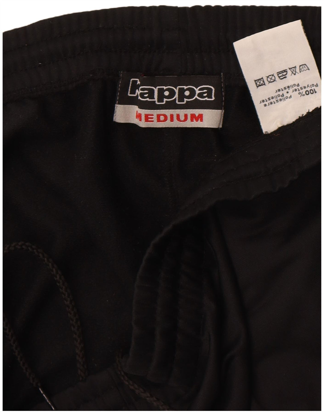 Pantaloni de trening pentru bărbați Kappa, poliester mediu negru