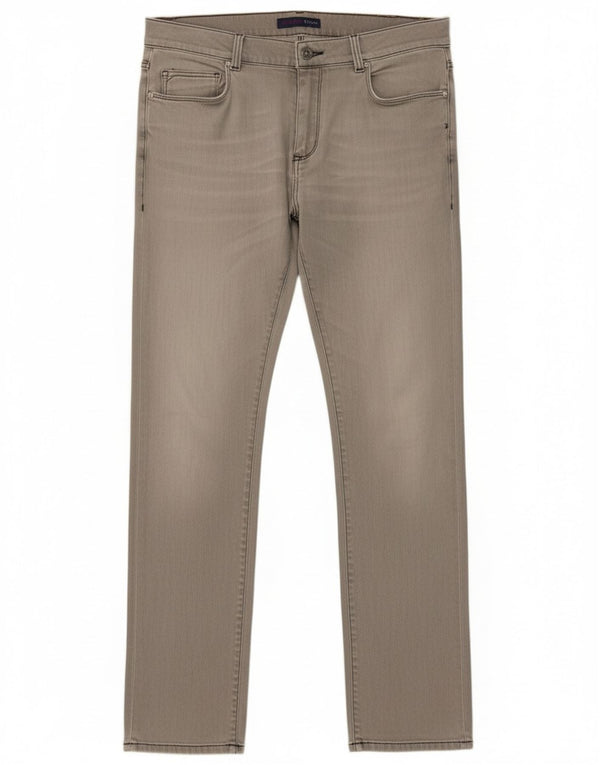 Trussardi blugi slim pentru bărbați W31 L33 bumbac gri