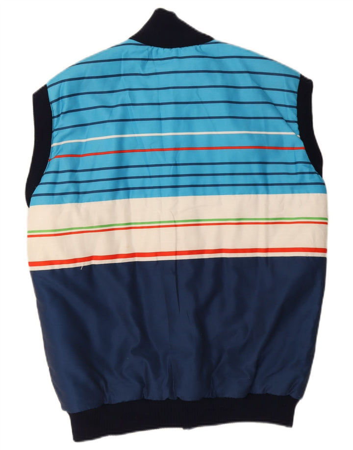 Gilet căptușit pentru bărbați Azzurra UK 40, mare, bleumarin, poliester color bloc