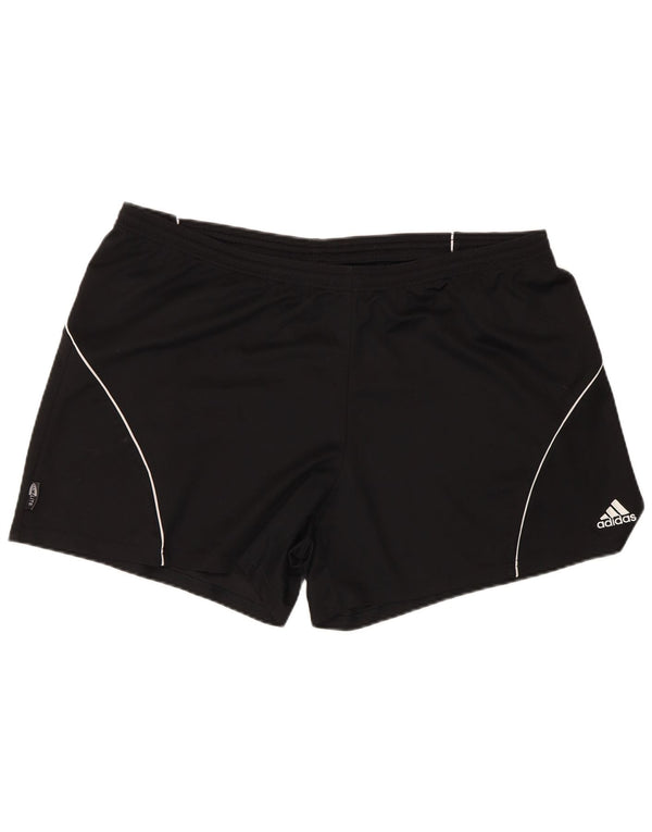Pantaloni scurți sport Climalite Adidas pentru femei UK 20 2XL poliester negru