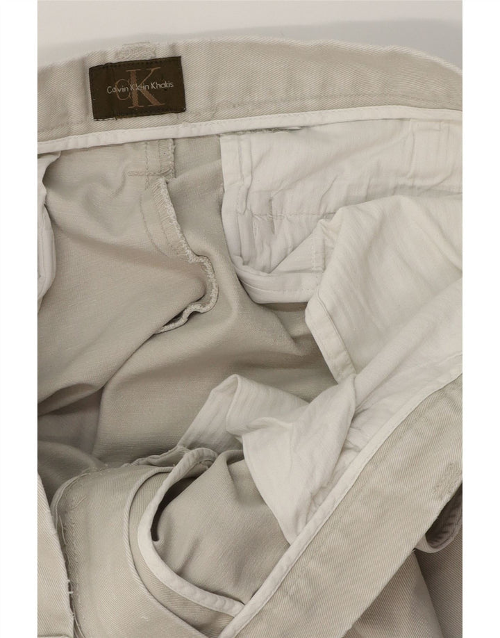 Pantaloni chino Bootcut Calvin Klein pentru bărbați L34 L32 bej