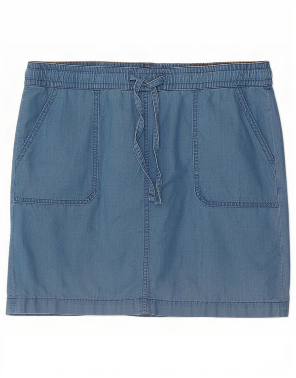 Fusta mini Tommy Hilfiger pentru femei US 12 Large W36 Blue Bumbac