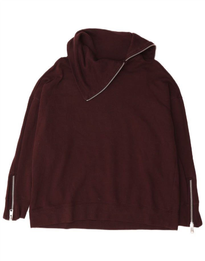 Pulover supradimensionat pentru femei All Saints UK 14 Burgundy mediu