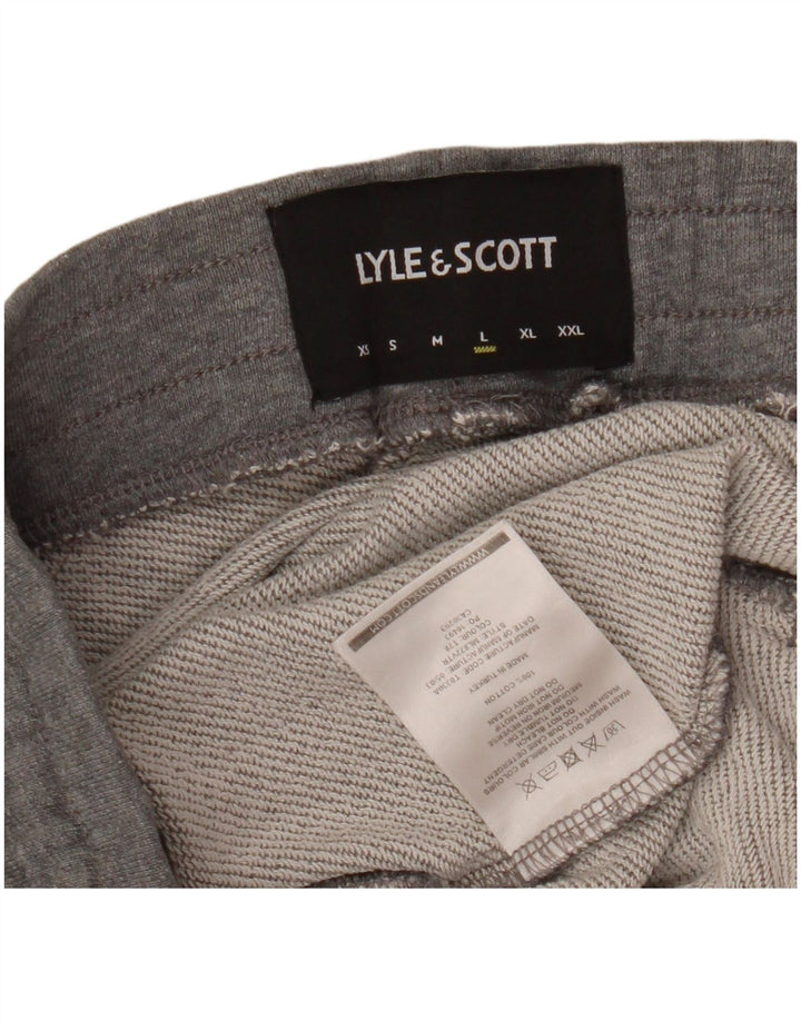 LYLE & SCOTT Pantaloni de trening pentru bărbați Joggeri mari, gri, bumbac