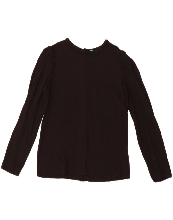 Bluză cămașă pentru femei Benetton UK 12 Medium Black