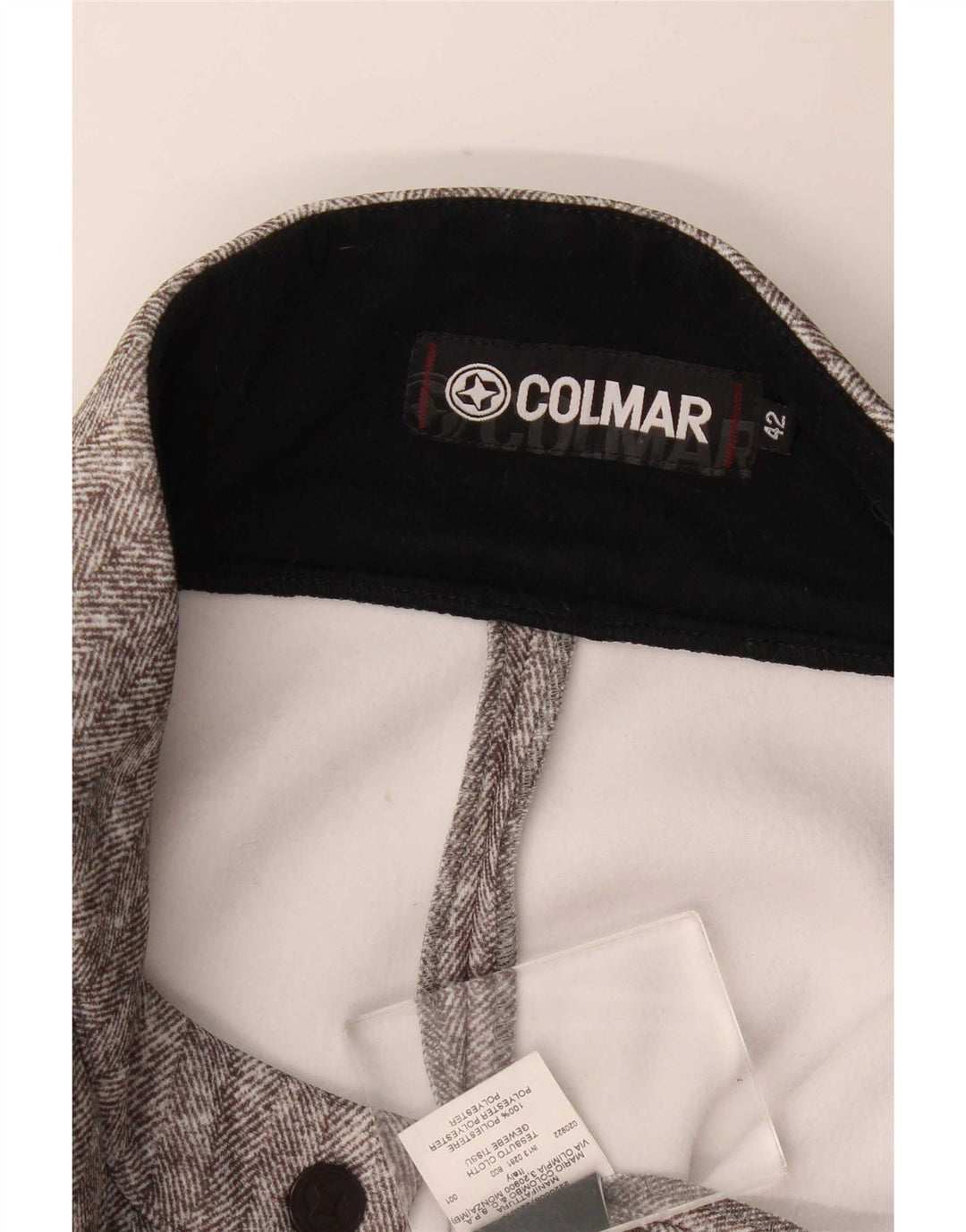 Pantaloni casual Colmar Stirrup pentru femei IT 42 Medium W30 L30 Gri Herringbone