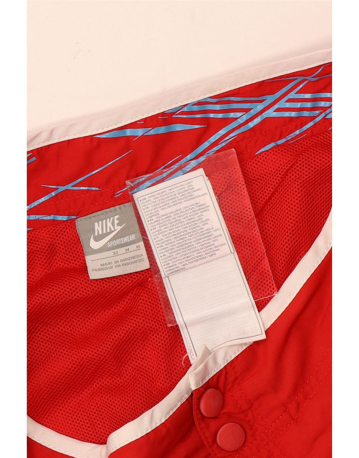 Pantaloni scurți de înot Nike pentru bărbați, roșu mediu, poliester color bloc