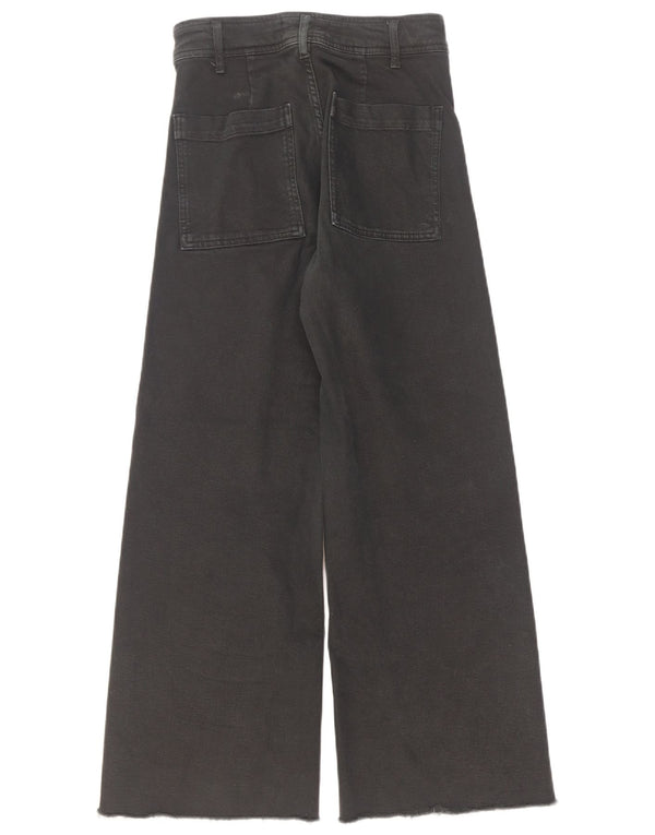 Blugi drepti marin pentru femei Zara EU 36 XS W26 L27 Negri